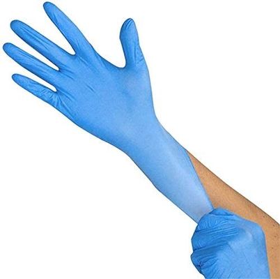 Anti Bacterial Disposable Nitrile Gloves Powder Free Professional Grade Food Safe Non Latex  Convenient Dispense