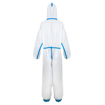 White Disposable Medical Clothing , Disposable Medical Protective Coverall