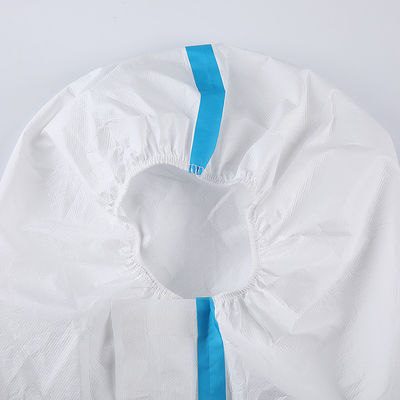 White Disposable Medical Clothing , Disposable Medical Protective Coverall