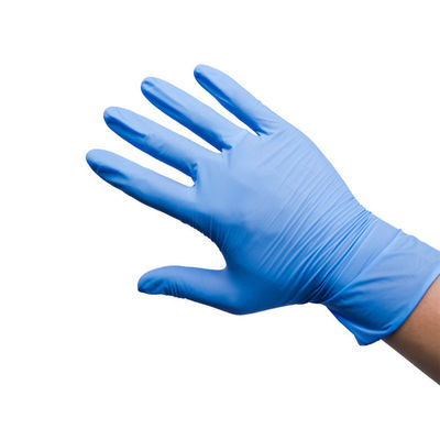 5.0g Disposable Medical Nitrile Gloves , Blue XL Disposable Nitrile Gloves