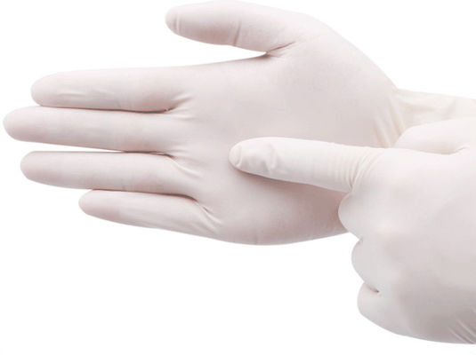 Anti Pollution Disposable Medical Latex Gloves , Disposable Latex Work Gloves
