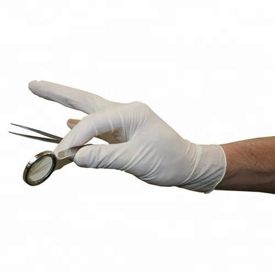 Waterproof Disposable Medical Latex Gloves Without Powder