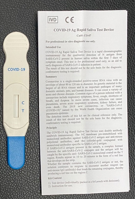 One Step COVID - 19 Ag Rapid Saliva Test Device Lollipop Test Kits Easy Fast Test